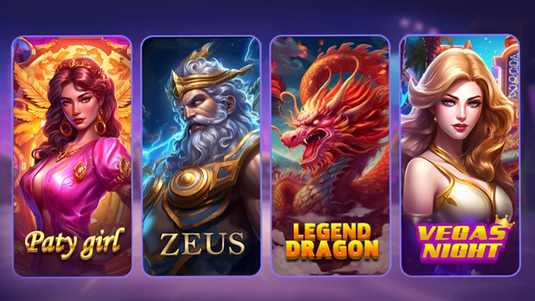Diversos slots temáticos como egípcio, mitologia e fantasia